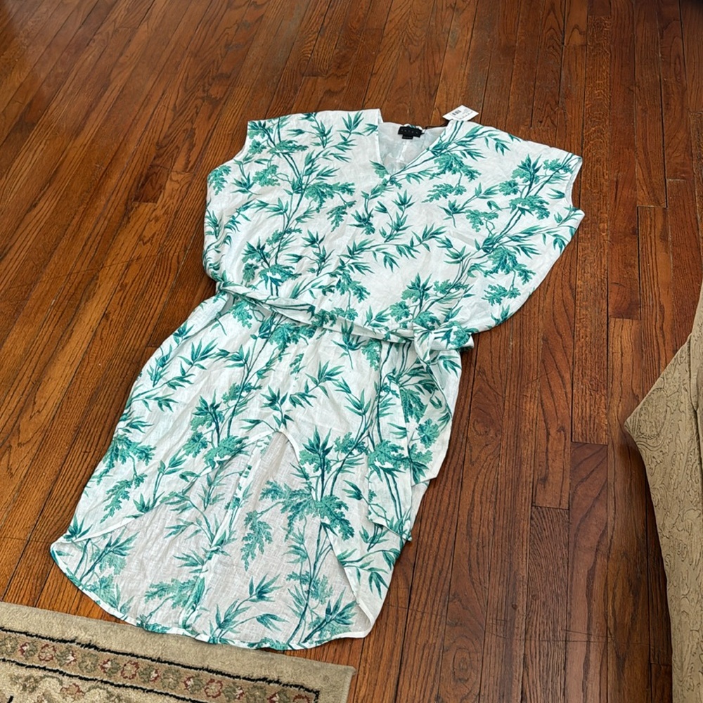 O/S Petite Hatch The Linen Riviera Caftan Dress - Picture 4 of 7